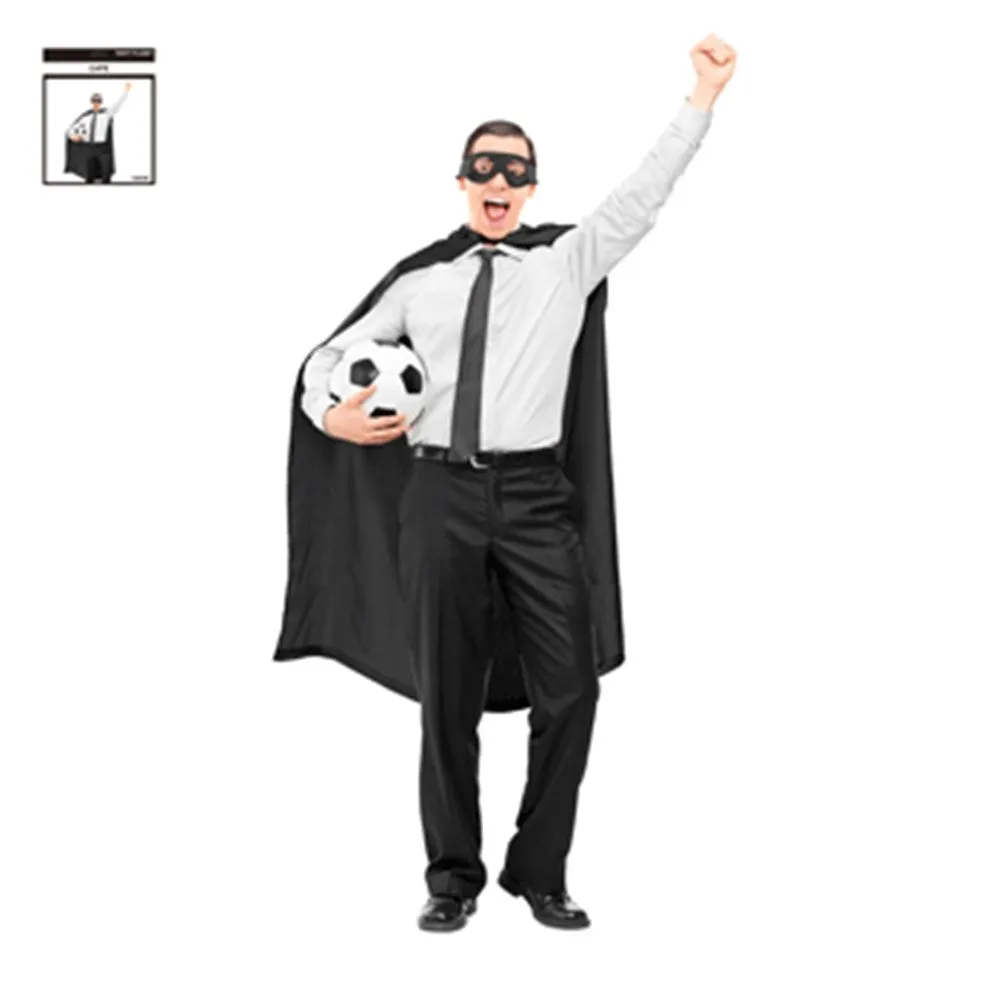 120cm Team Supporter Black Cape