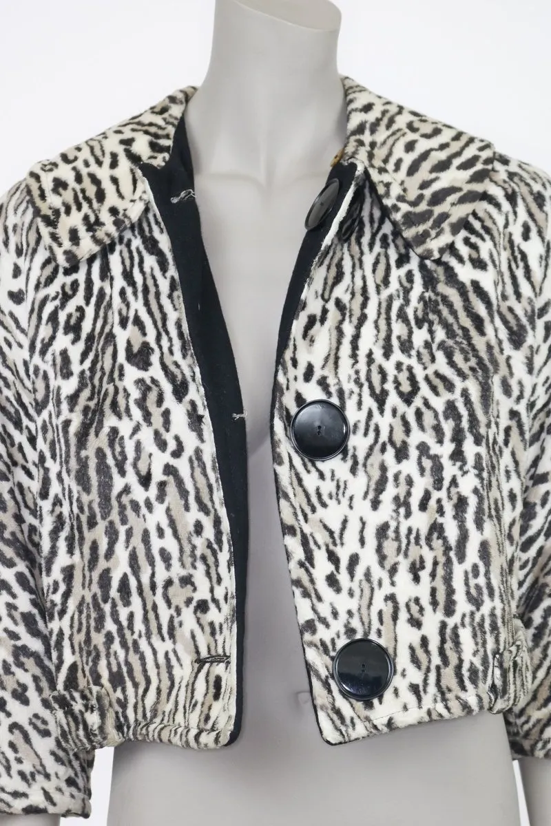 1960s Reversible Faux Leopard Fur Jacket