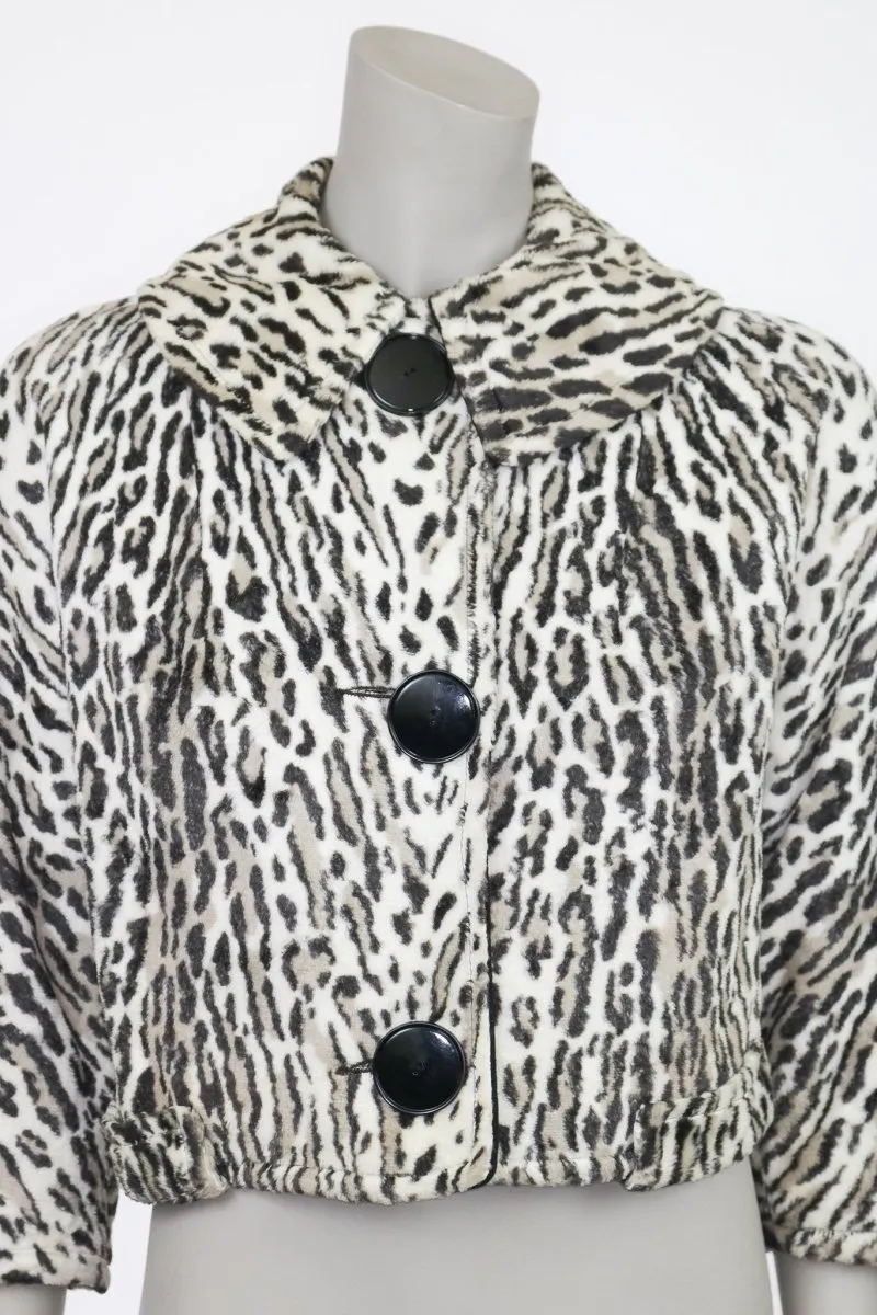 1960s Reversible Faux Leopard Fur Jacket