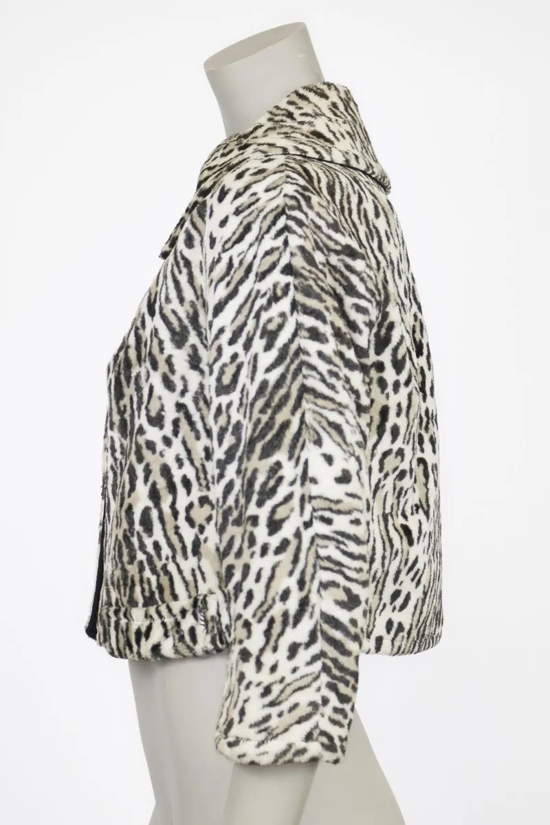 1960s Reversible Faux Leopard Fur Jacket