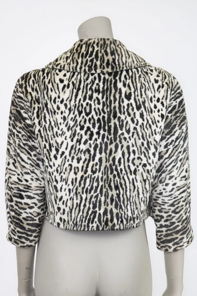 1960s Reversible Faux Leopard Fur Jacket