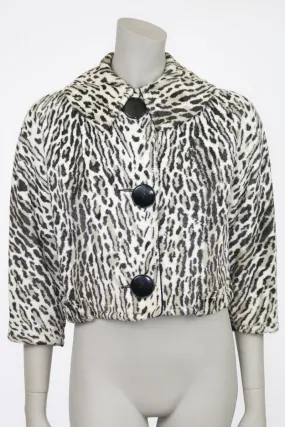 1960s Reversible Faux Leopard Fur Jacket