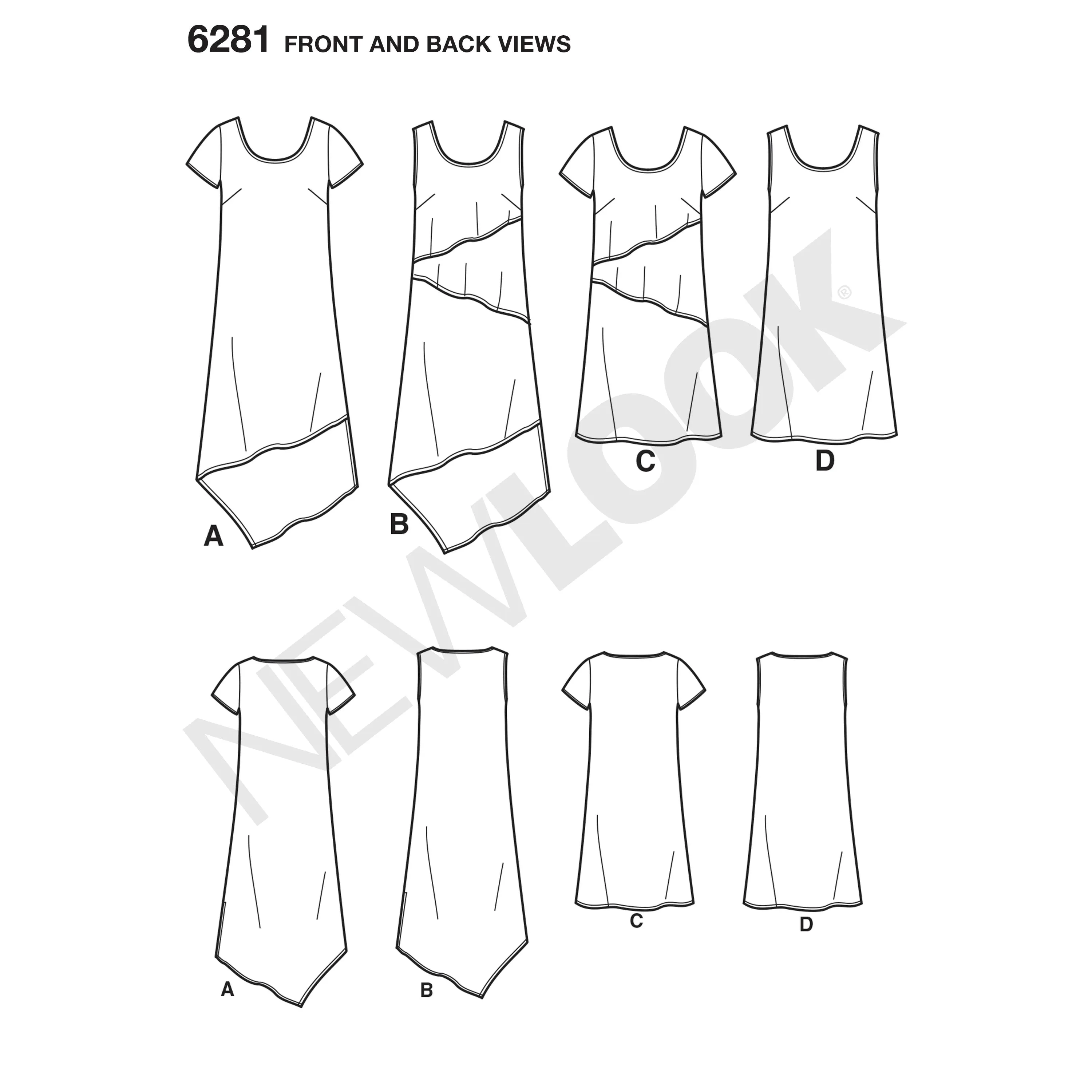 6281 Misses' Pullover Dress in Two Lengths