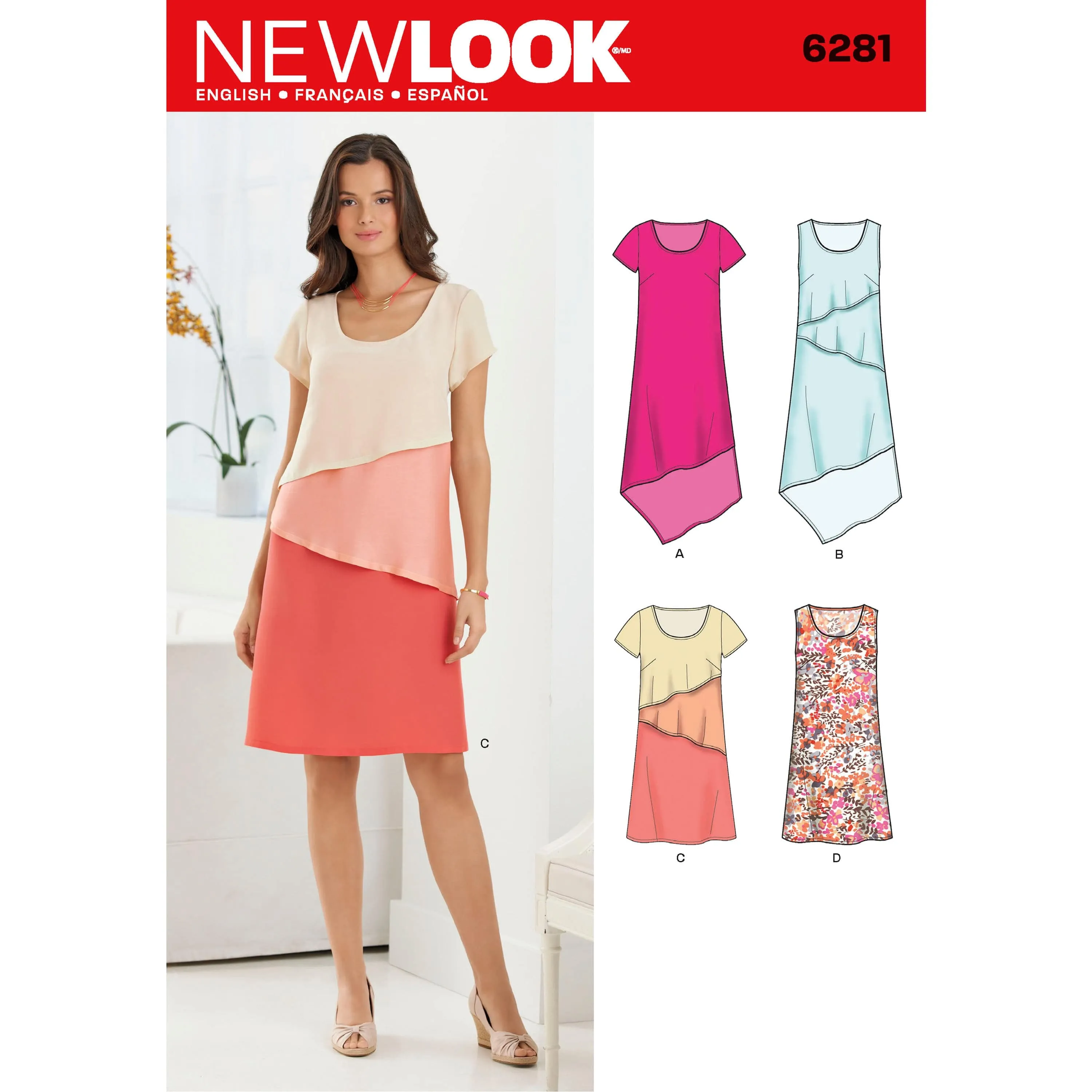 6281 Misses' Pullover Dress in Two Lengths