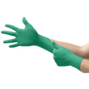 92-600-8.5 Ansell Touch N Tuf Gloves,585836,Powder-Free,9-1/2",Rolled Cuff,5 Mil,Teal,Size 8.5-9