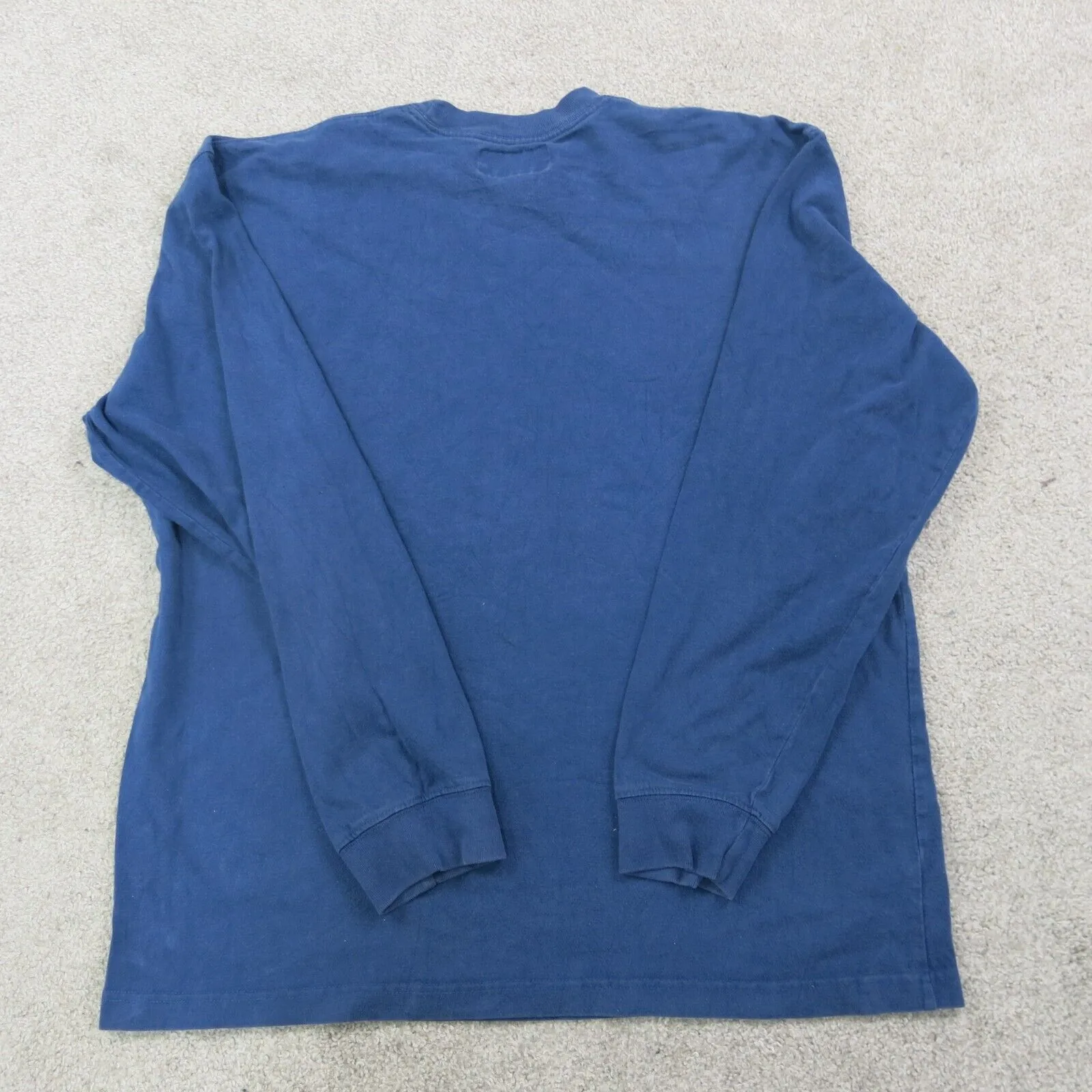 Abercrombie & Fitch Mens Pullover Sweatshirt 100% Cotton Long Sleeve Blue Size M