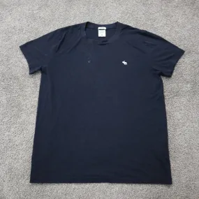 Abercrombie & Fitch Mens Pullover T Shirt Crew Neck Tee Short Sleeves Black SZ M