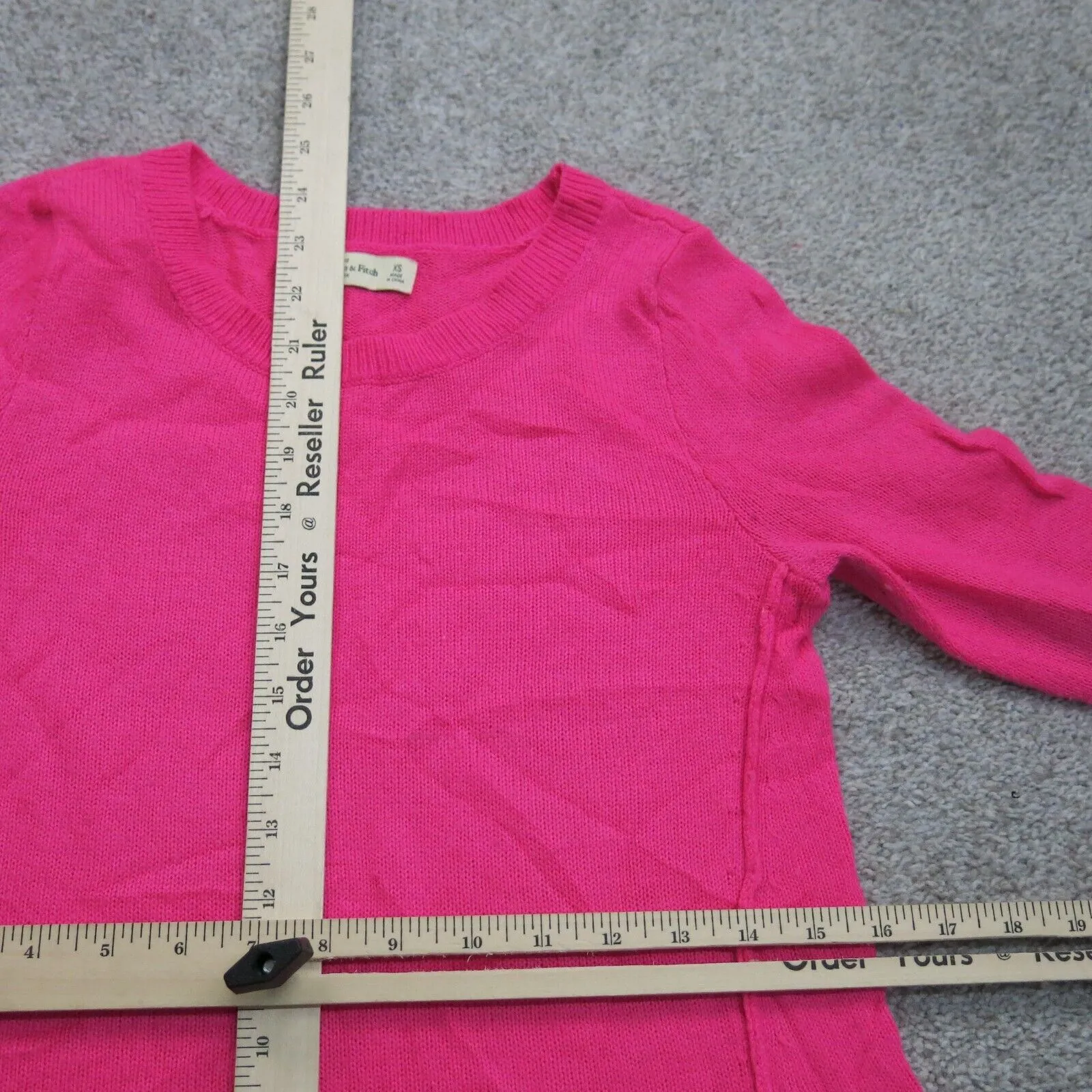 Abercrombie & Fitch Womens Pullover Sweater Knitted Long Sleeves Pink Size XS