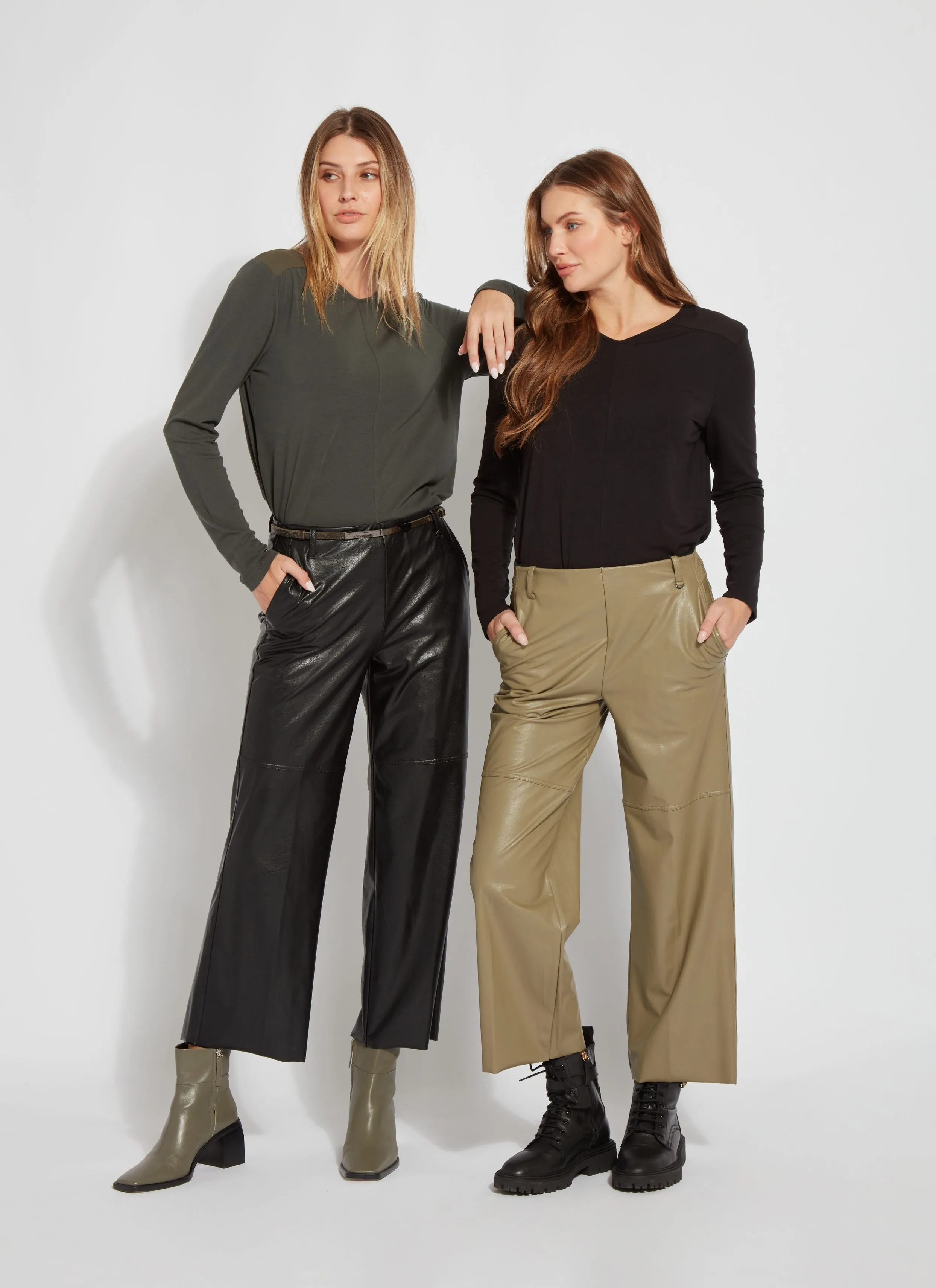 Aimee Vegan Leather Pant (27.5" Inseam)
