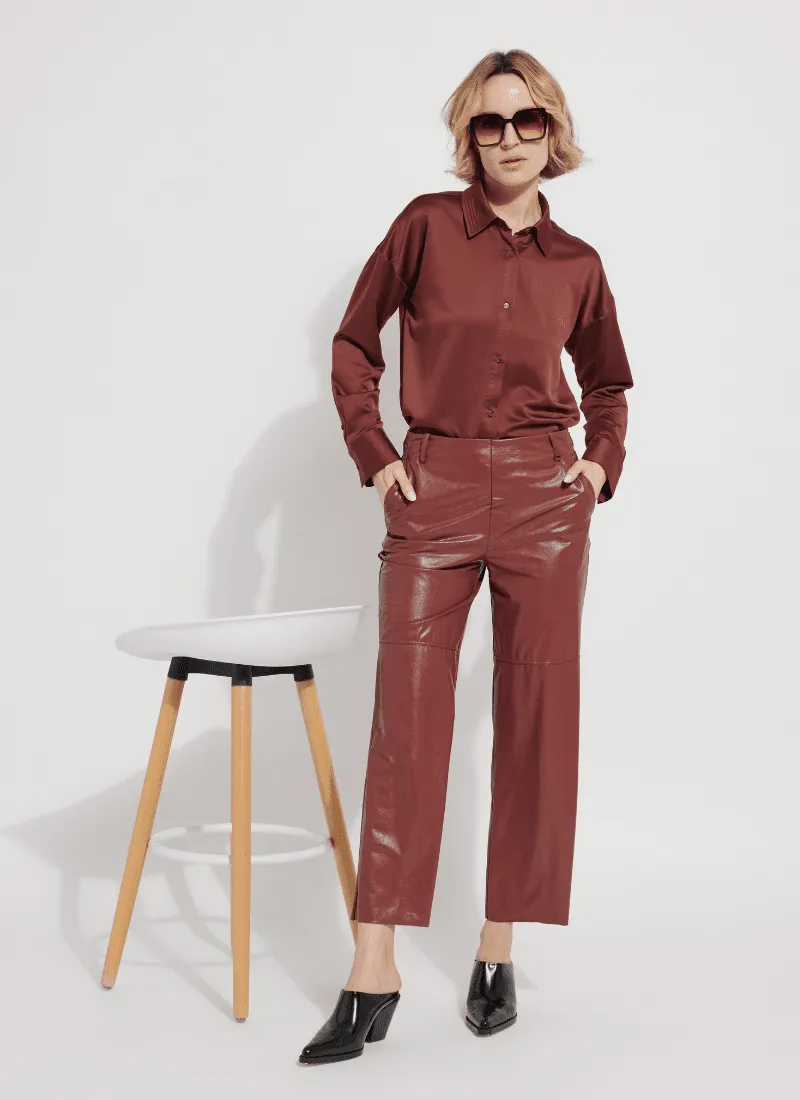 Aimee Vegan Leather Pant (27.5" Inseam)