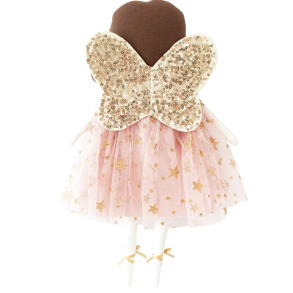 Alimrose Fleur fairy doll blush gold dress