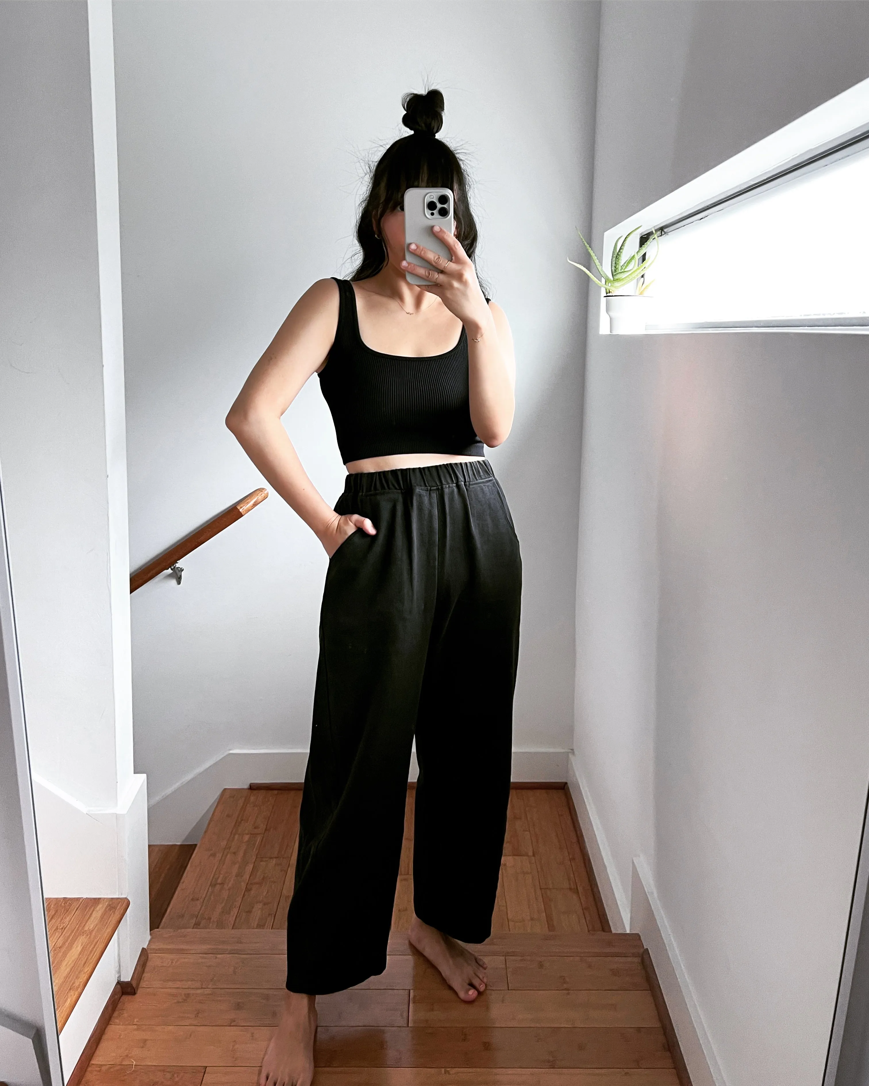 Arc Pants, Black Canvas