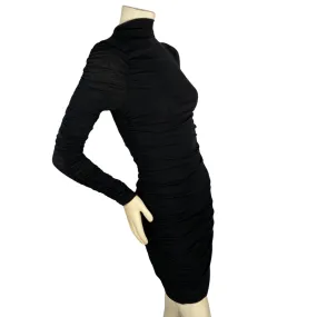 ASTR Long Sleeve Mini Black Dress