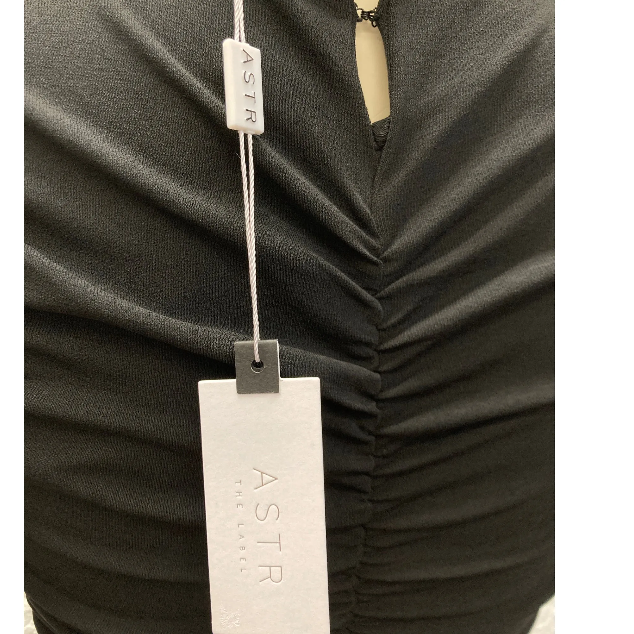ASTR Long Sleeve Mini Black Dress