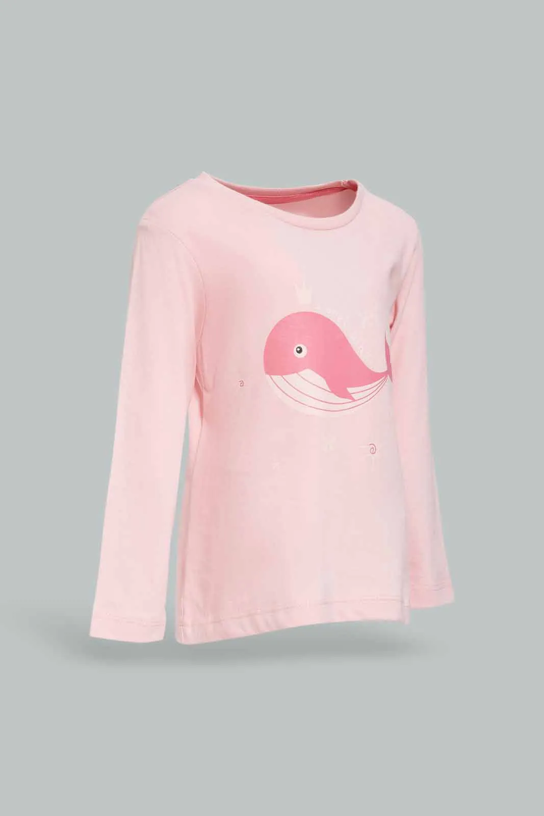 Baby Girls Pink And White Pyjama Set (4 pieces)