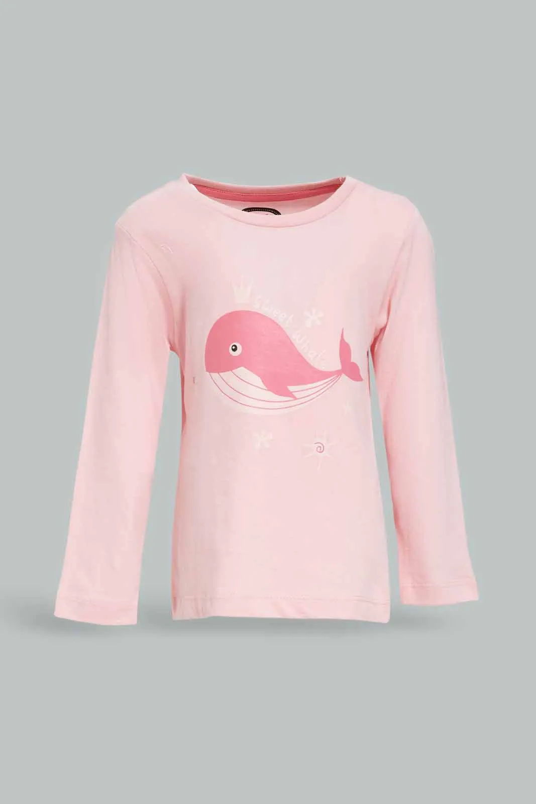 Baby Girls Pink And White Pyjama Set (4 pieces)