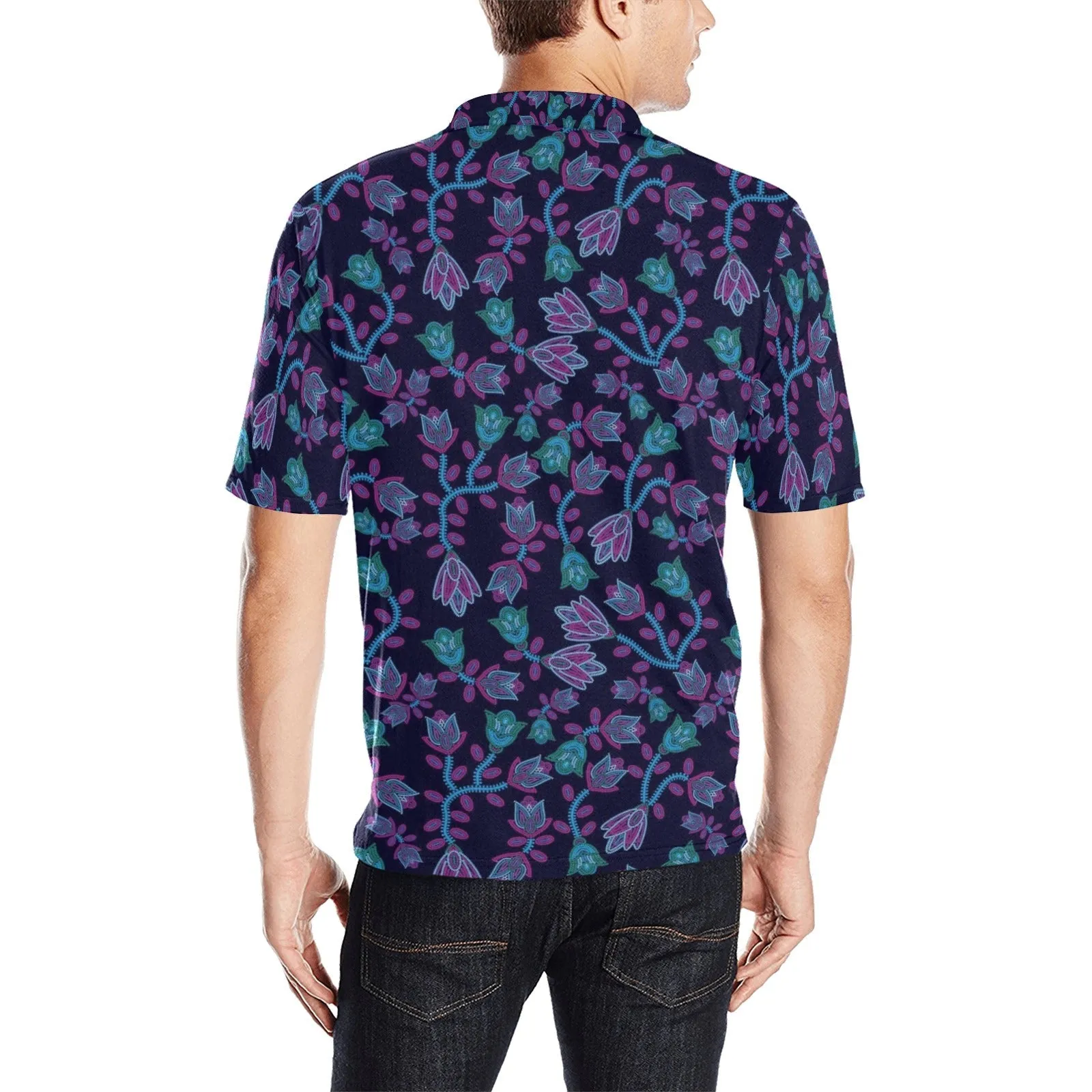 Beaded Nouveau Polo Shirt