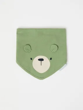 Bear Print Baby Bib