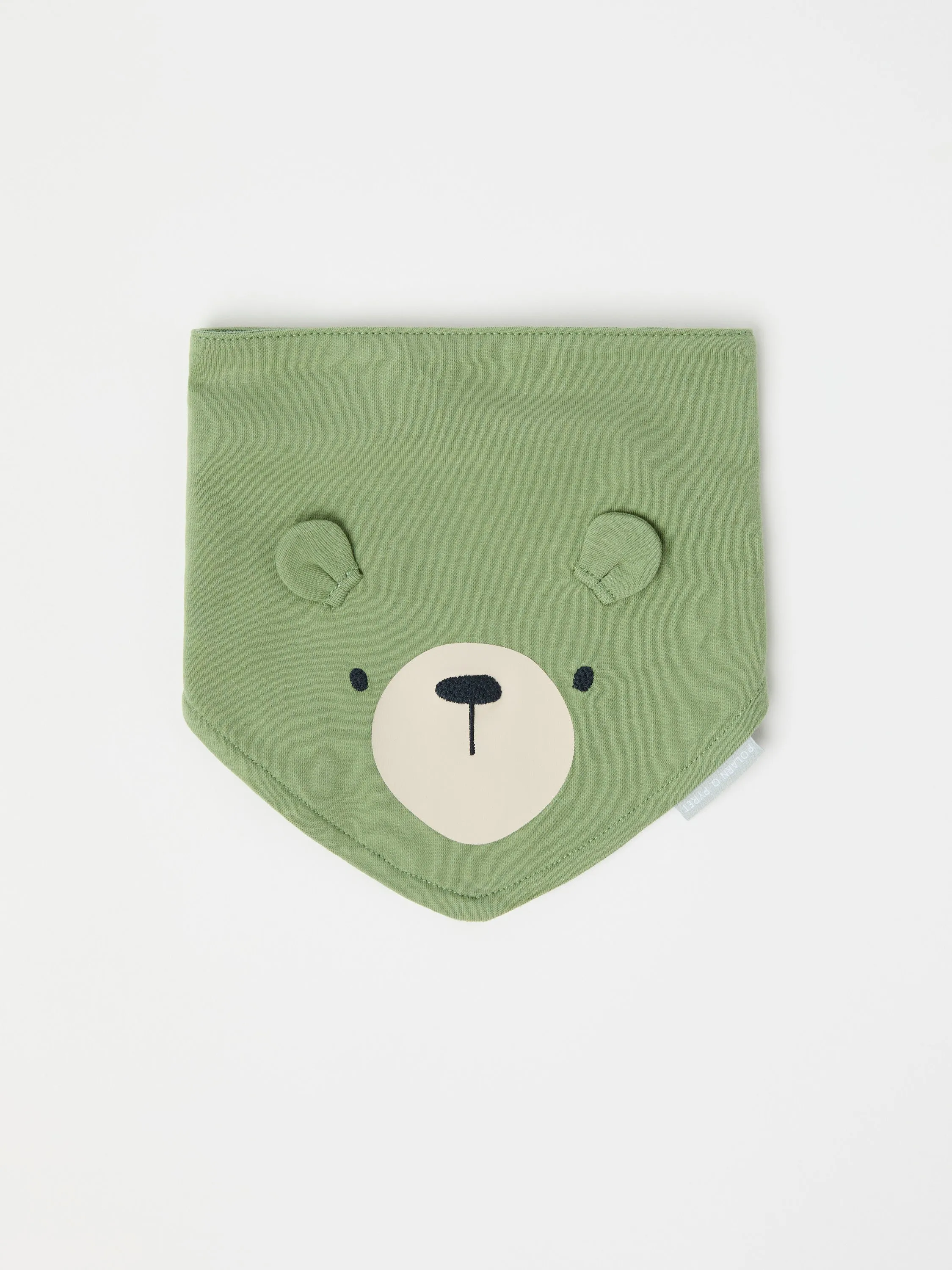 Bear Print Baby Bib
