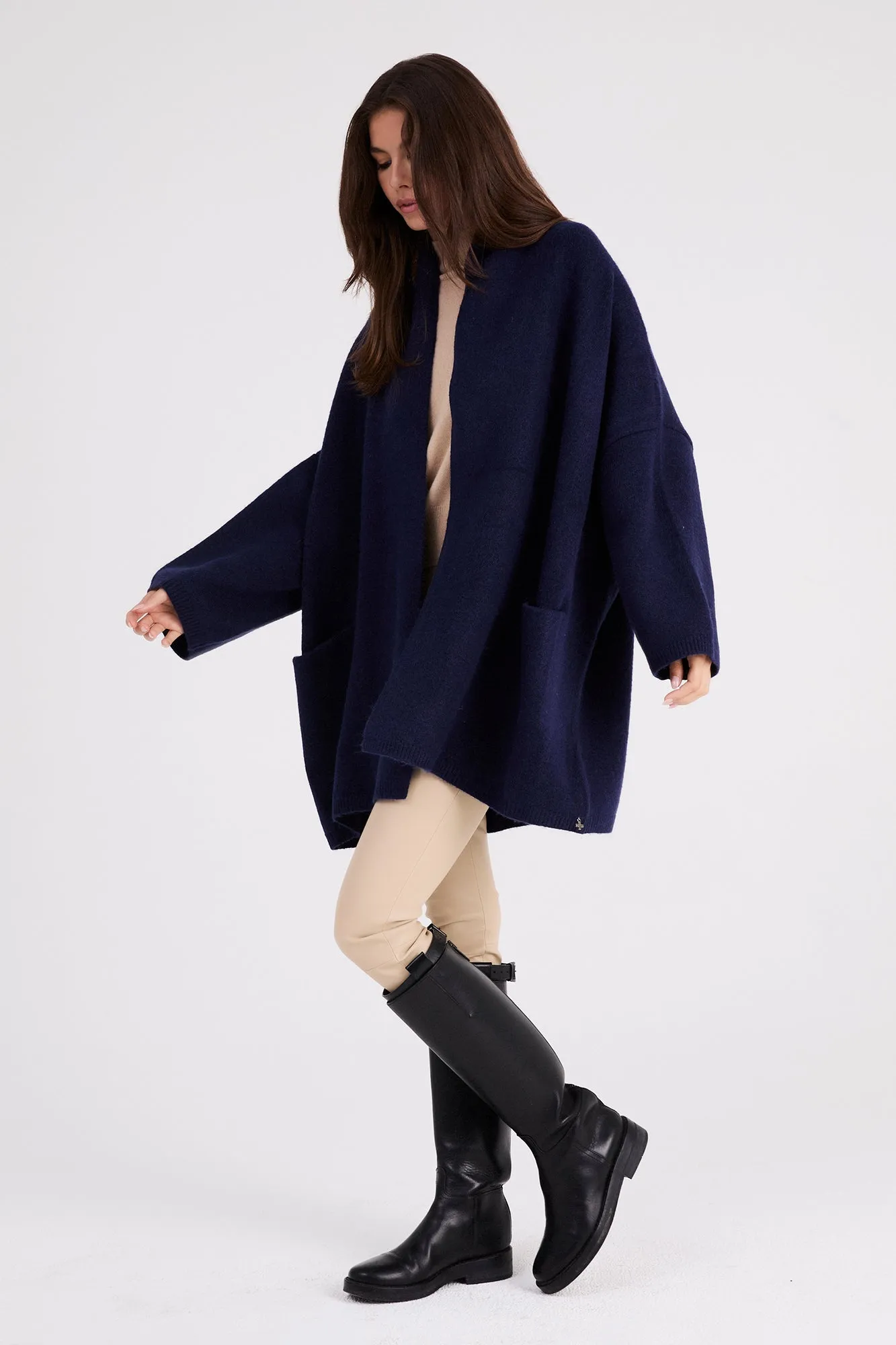  Beryll Cocoon Cardigan | Navy