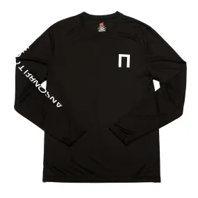 Black Anson Belt Performance Long Sleeve Tee w/ Hanes Sport™ Men's FreshIQ™ Cool DRI® technology