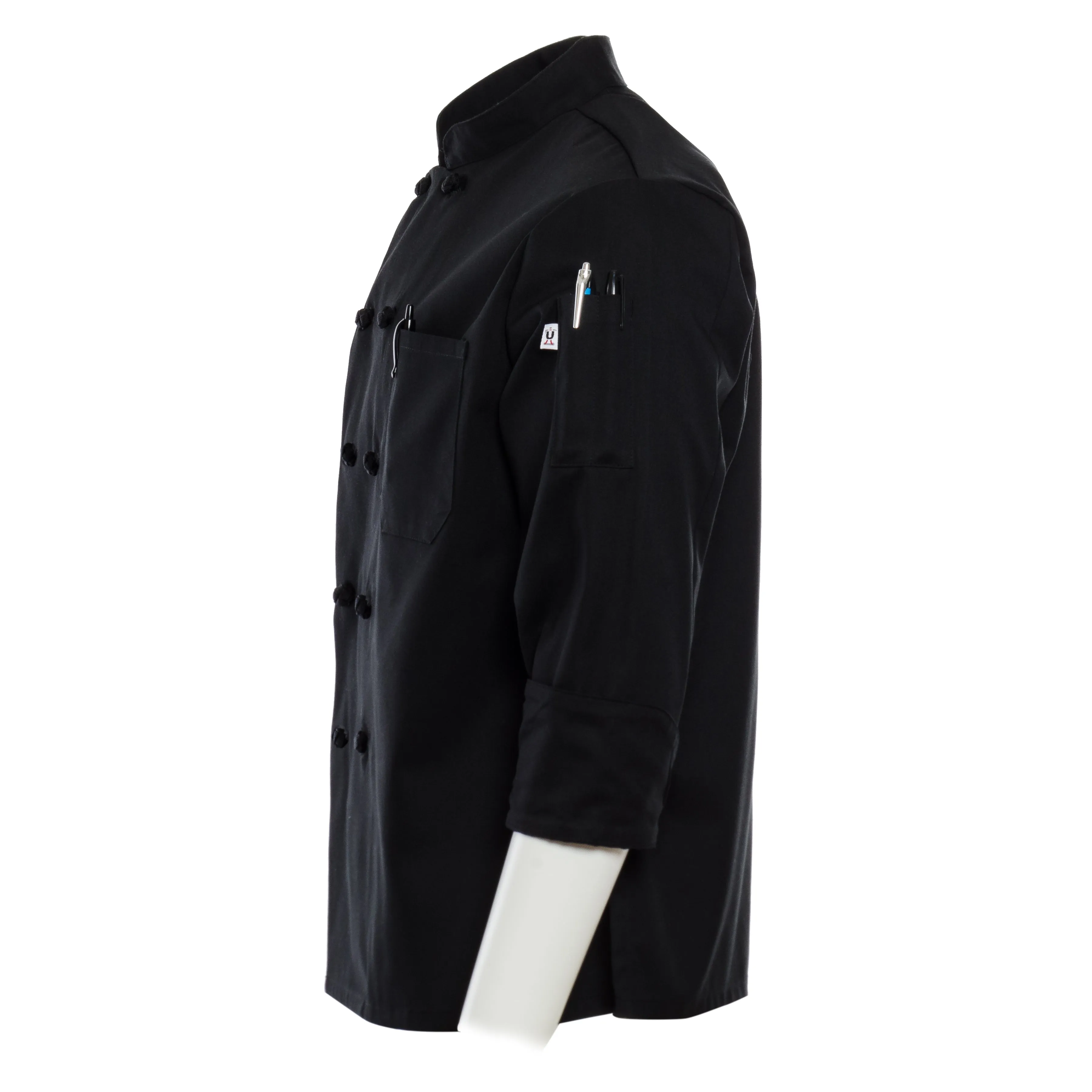Black Knot-Button Chef Coat 5700