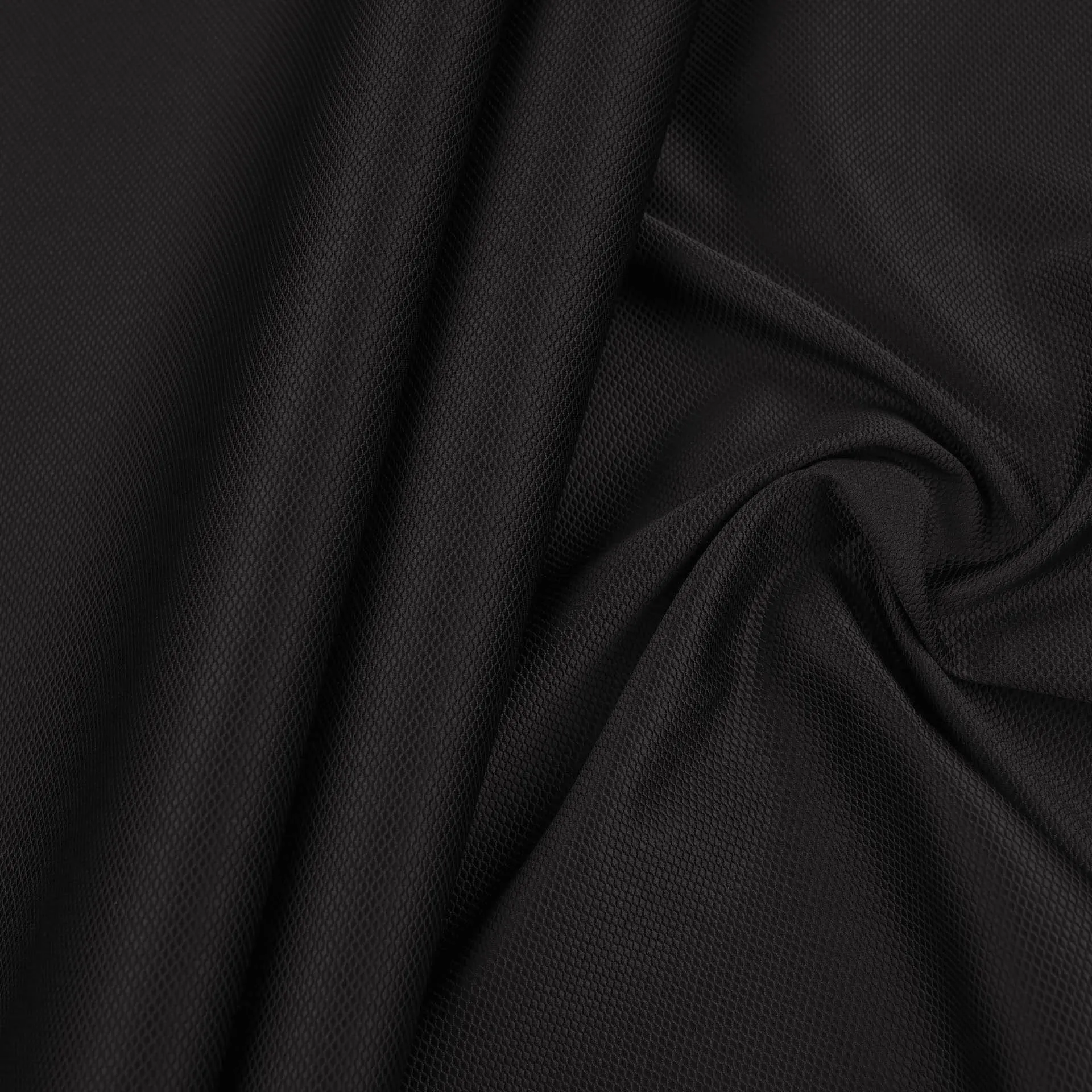 Black Micro Jacquard Fabric 98873
