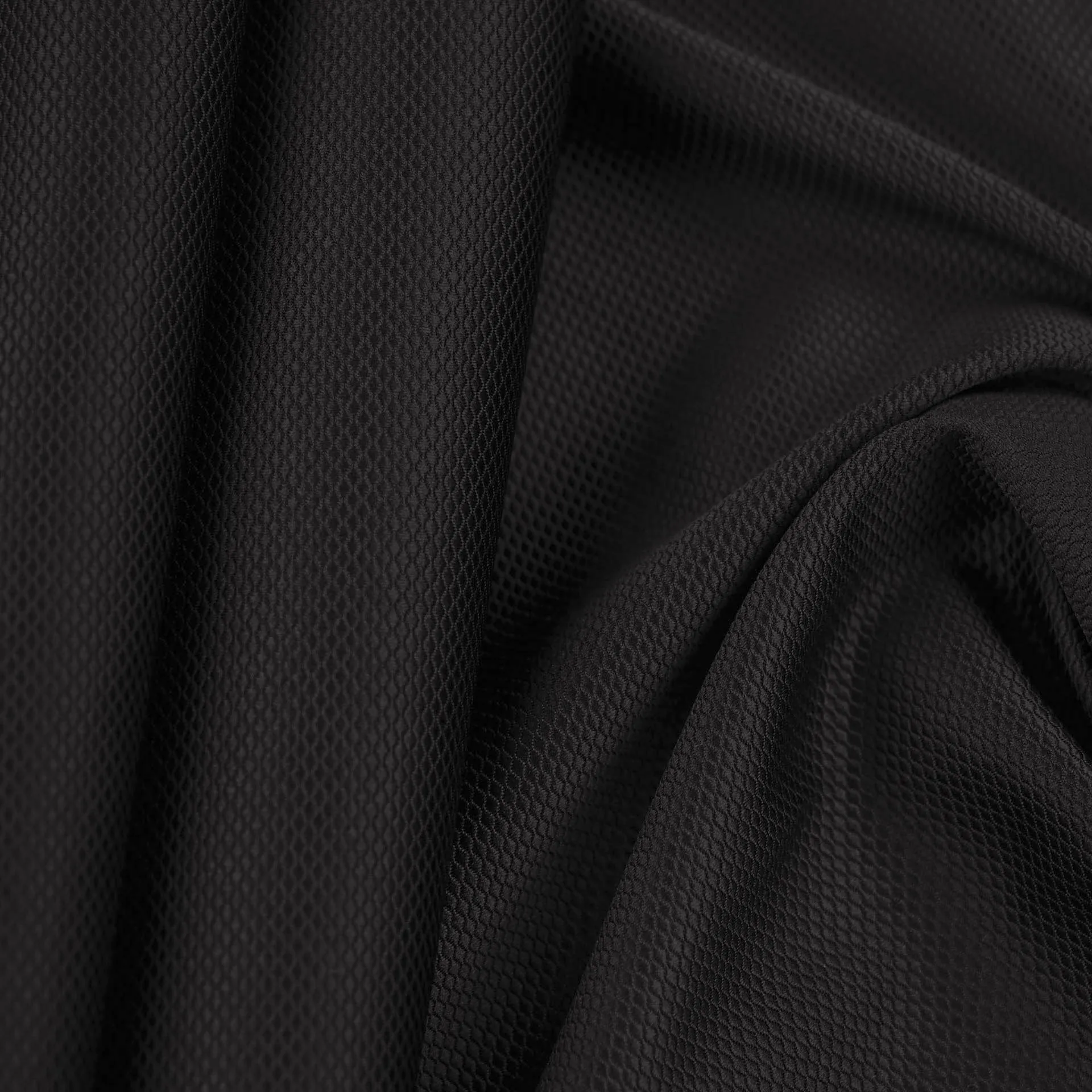 Black Micro Jacquard Fabric 98873