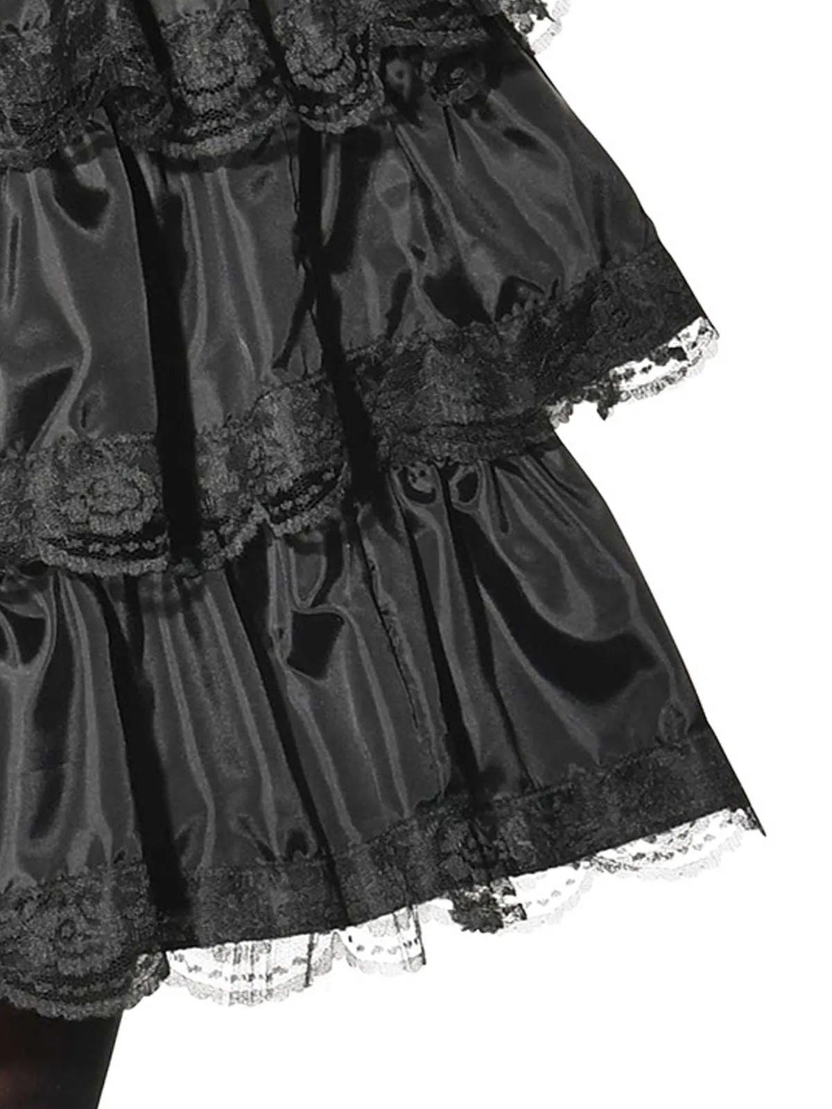 Black Ruffle Adult Skirt