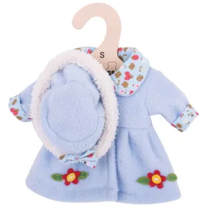 Blue Hat and Coat (for Size Small Doll)
