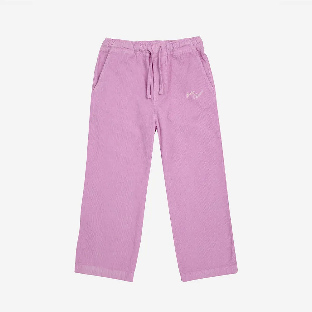 Bobo Choses :: Bobo Choses Pink Corduroy Straight Pants Pink