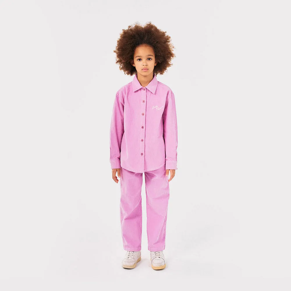 Bobo Choses :: Bobo Choses Pink Corduroy Straight Pants Pink