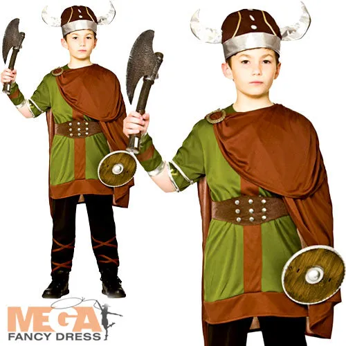 Boys Viking Warrior Historical Norse Saxon Costume