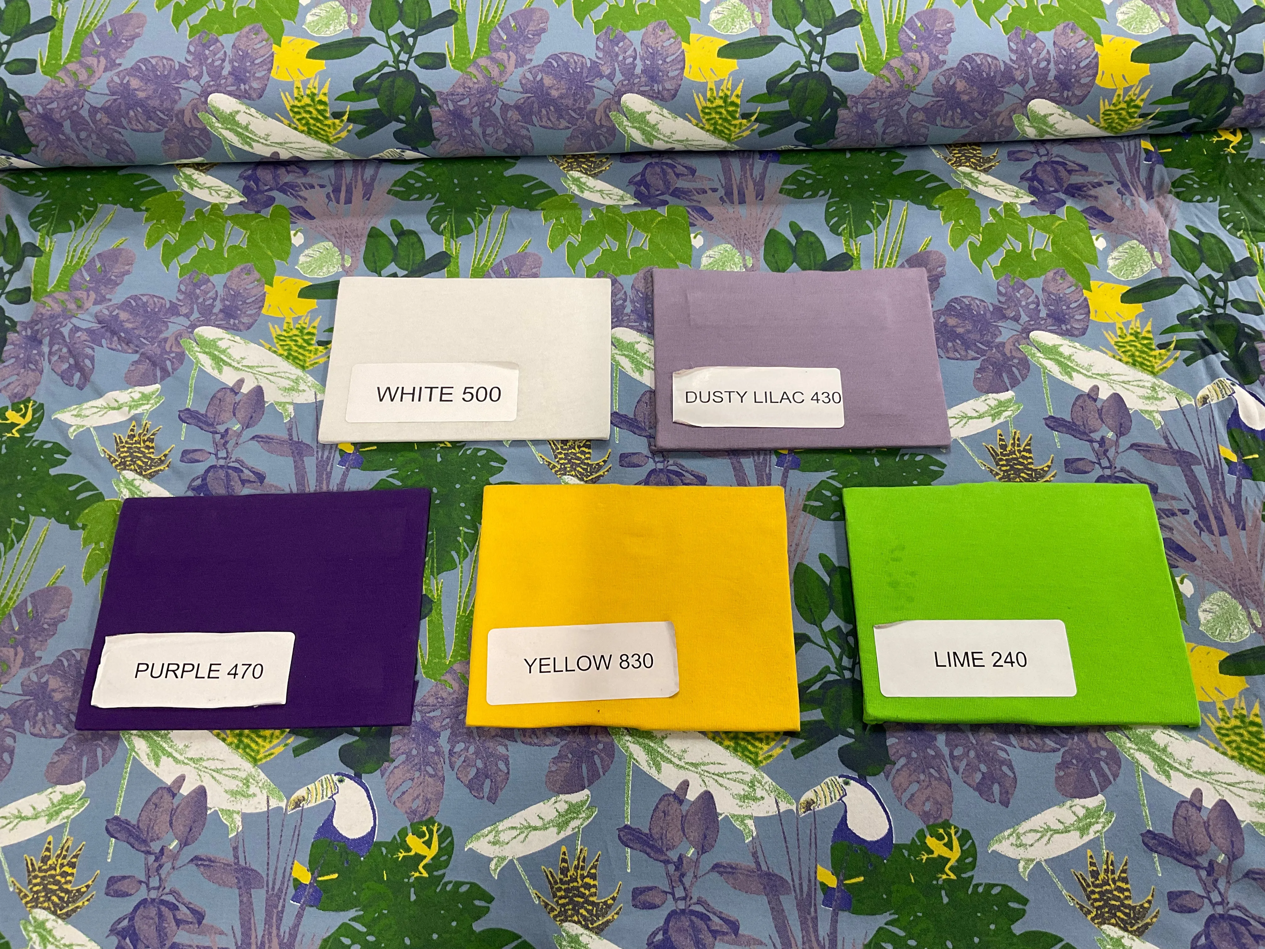 Bright Rainforest Cotton Jersey