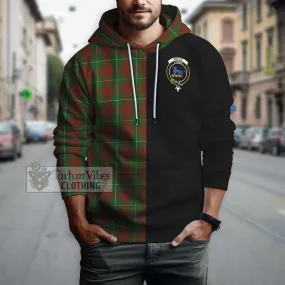 Bruce Hunting Tartan Hoodie with Family Crest and Half Of Me Style