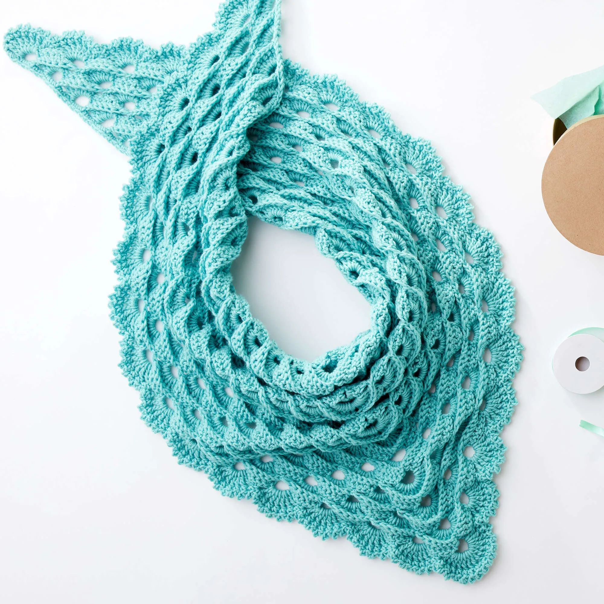 Caron Go-To Crochet Shawl