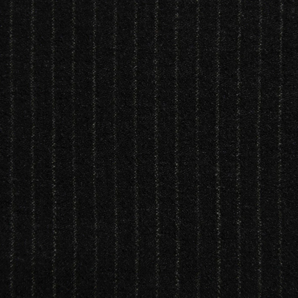 Charcoal Pinstripe Suiting Flannel 2344
