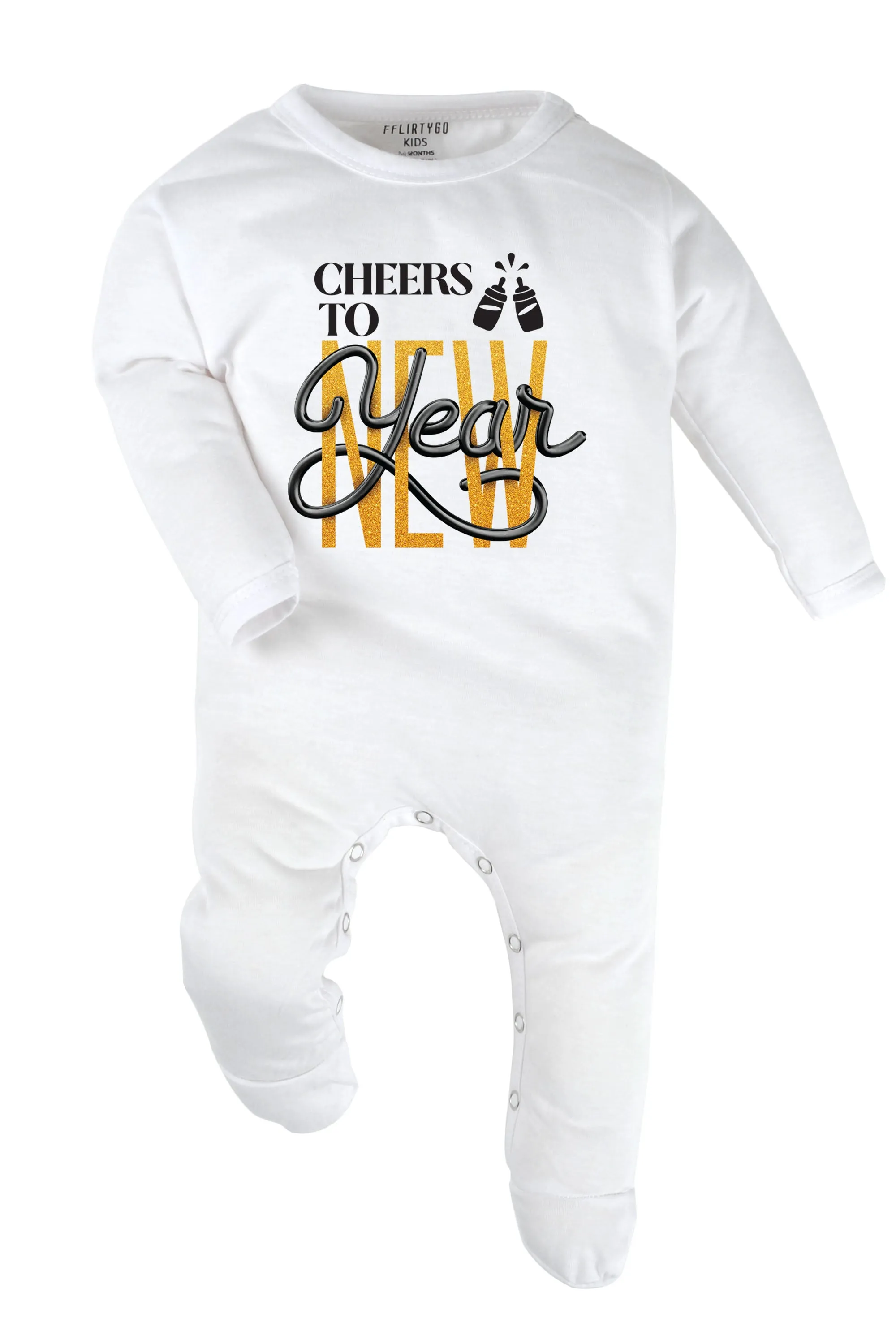 Cheers To New Year Baby Romper | Onesies