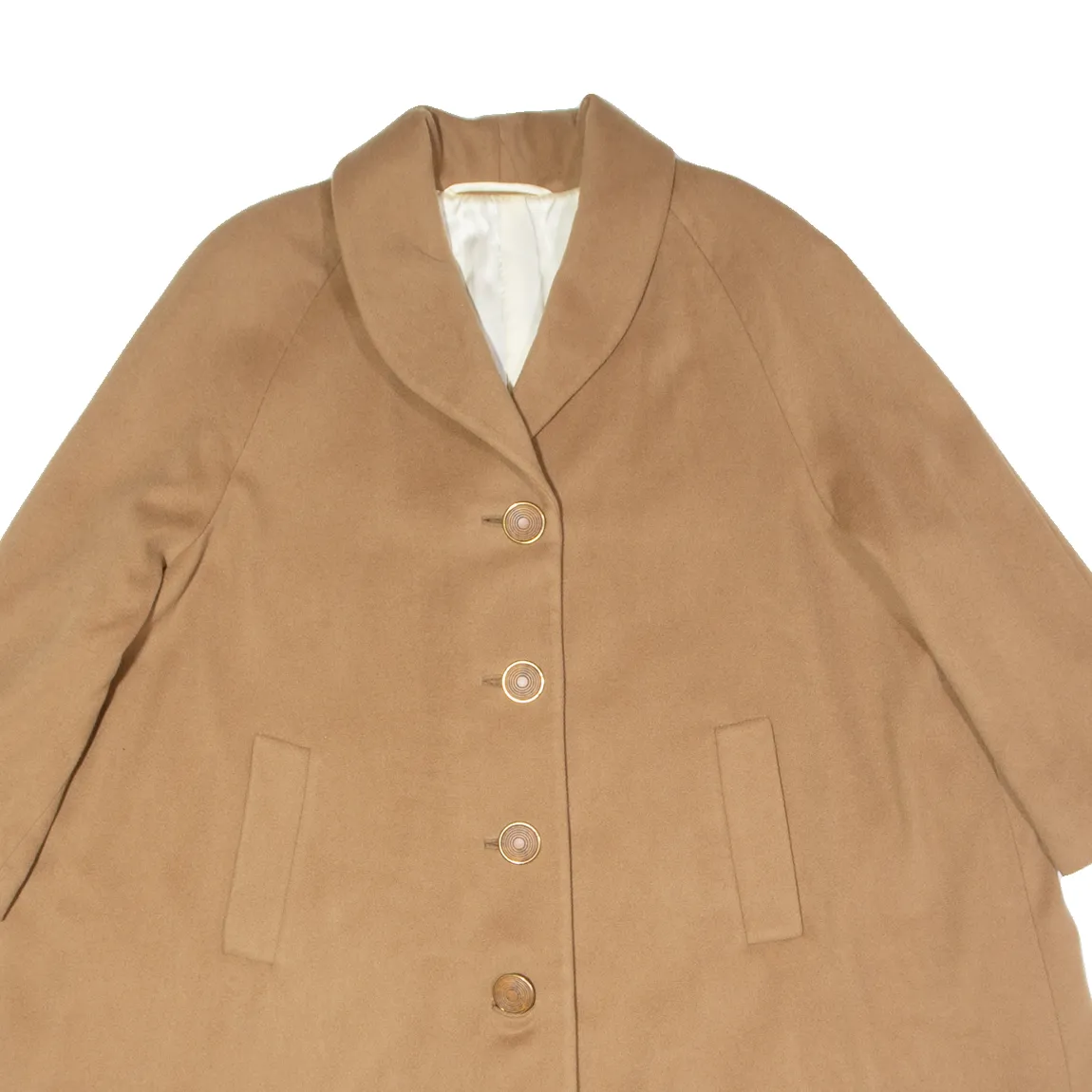 CHRISTIANE MANI Womens Overcoat Coat Brown 2XL