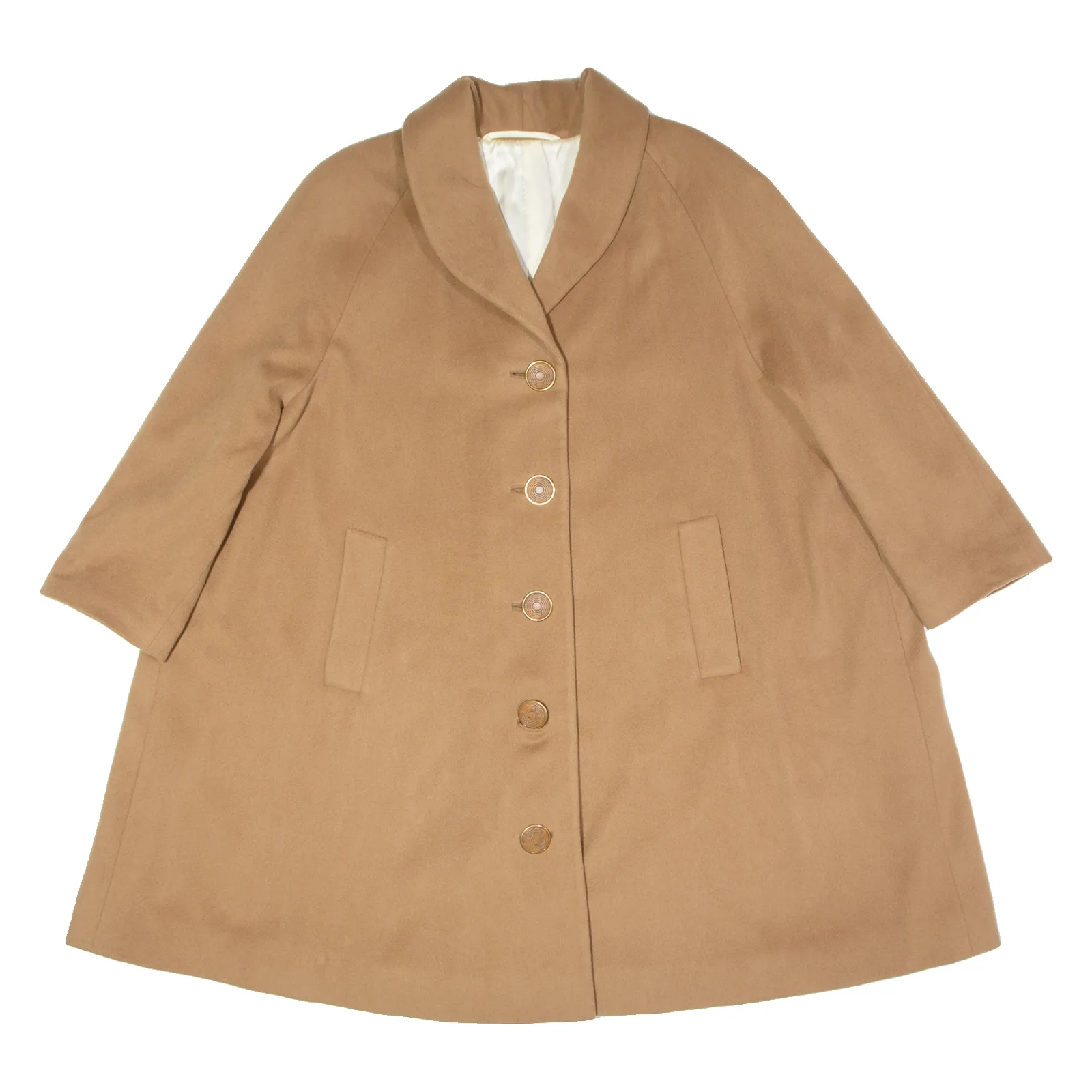 CHRISTIANE MANI Womens Overcoat Coat Brown 2XL