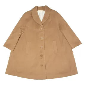 CHRISTIANE MANI Womens Overcoat Coat Brown 2XL
