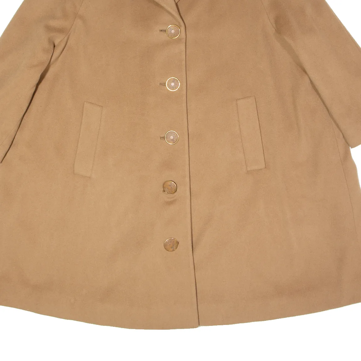 CHRISTIANE MANI Womens Overcoat Coat Brown 2XL