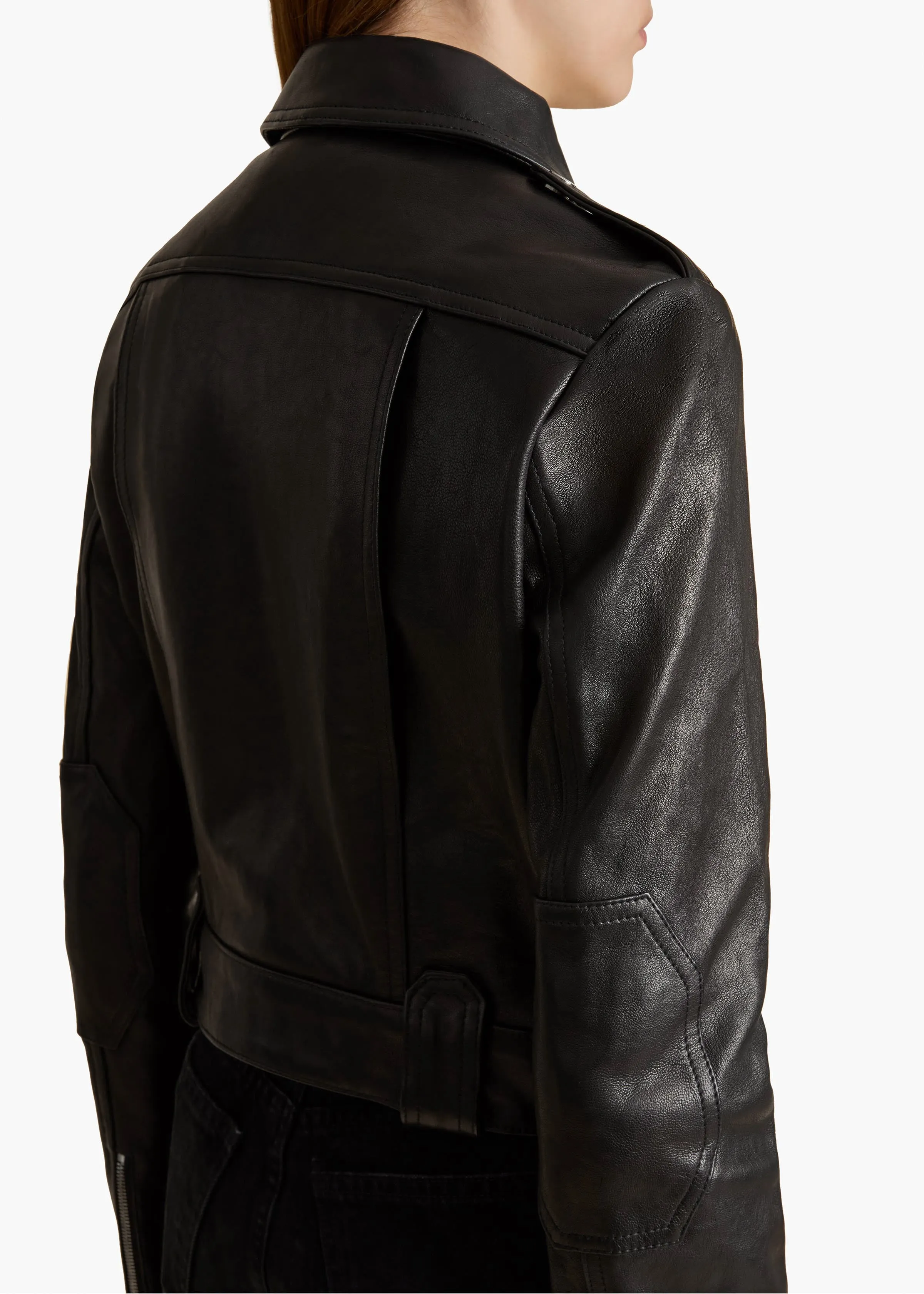 Cordelia Jacket in Black Leather