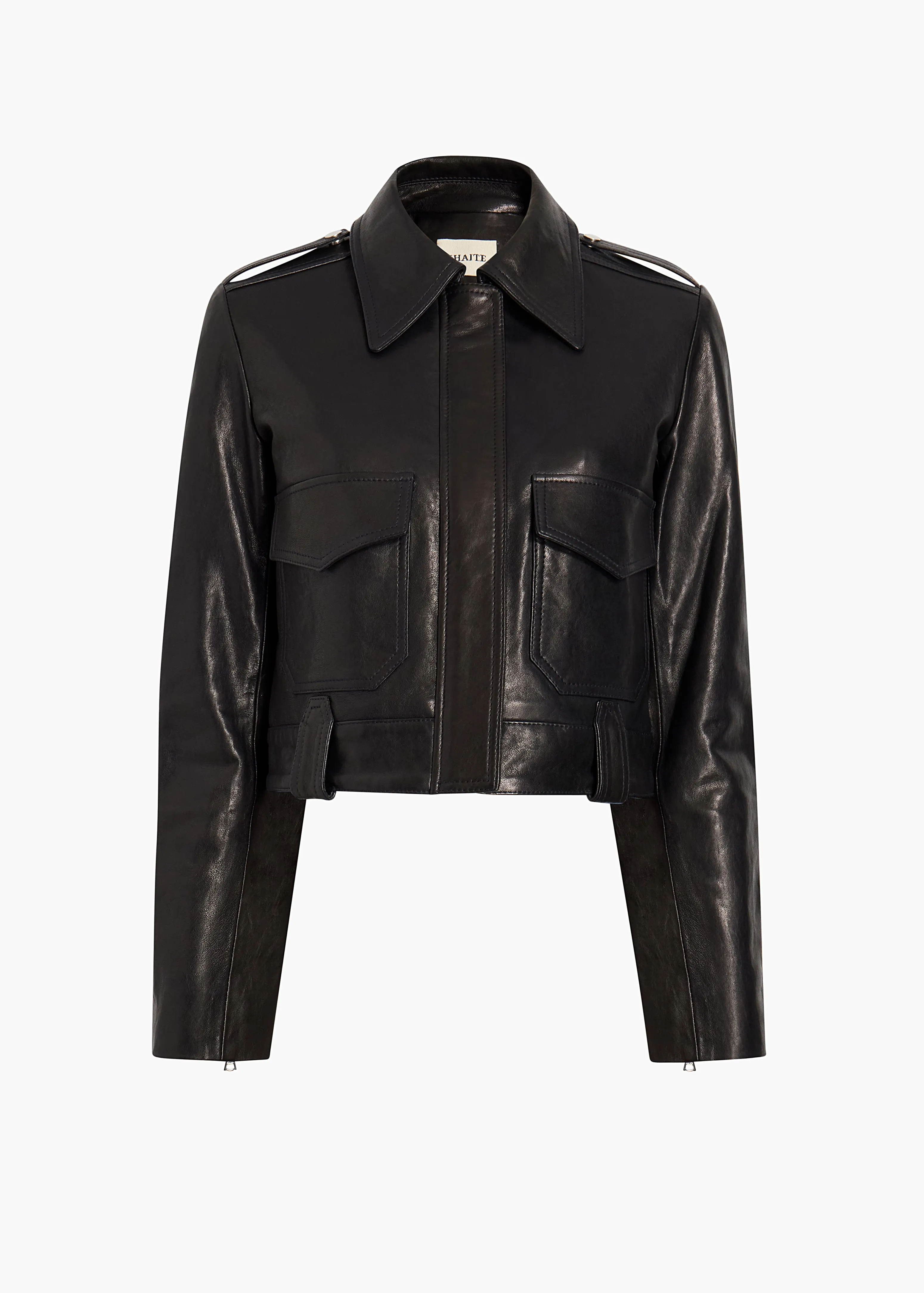 Cordelia Jacket in Black Leather
