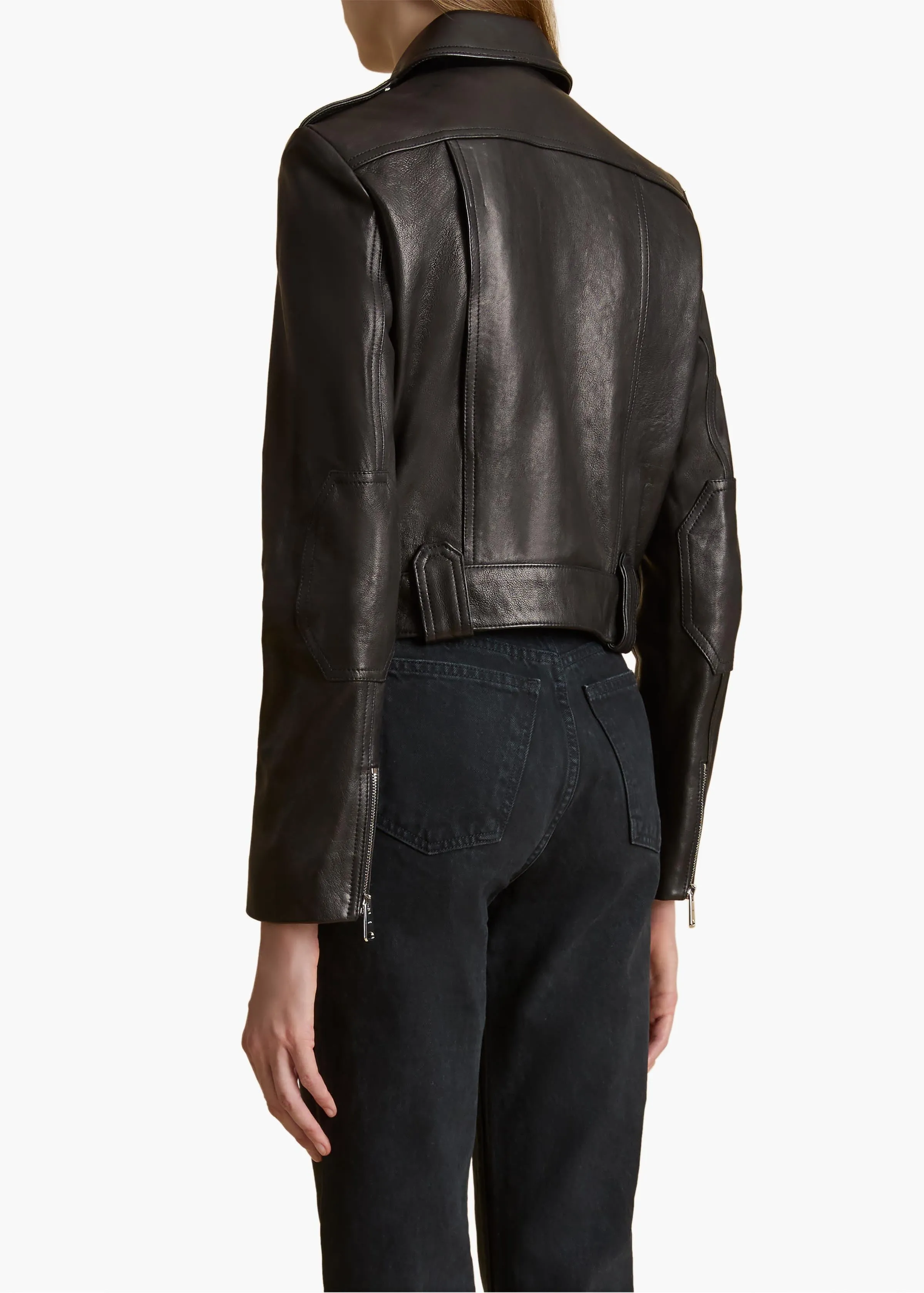 Cordelia Jacket in Black Leather