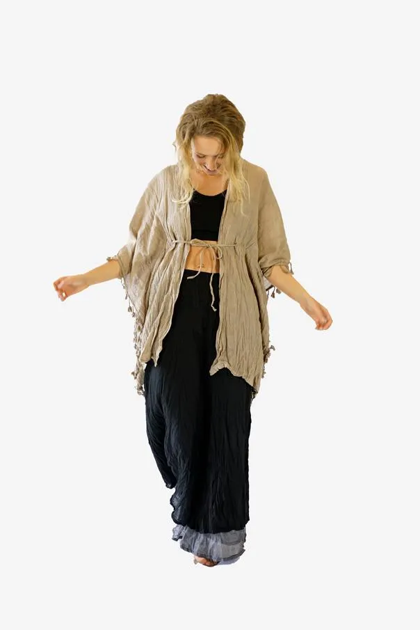 Cotton Tassel Kimono