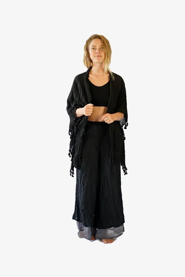 Cotton Tassel Kimono