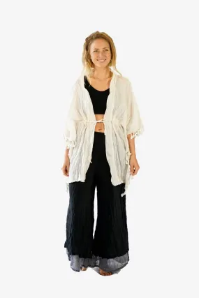 Cotton Tassel Kimono