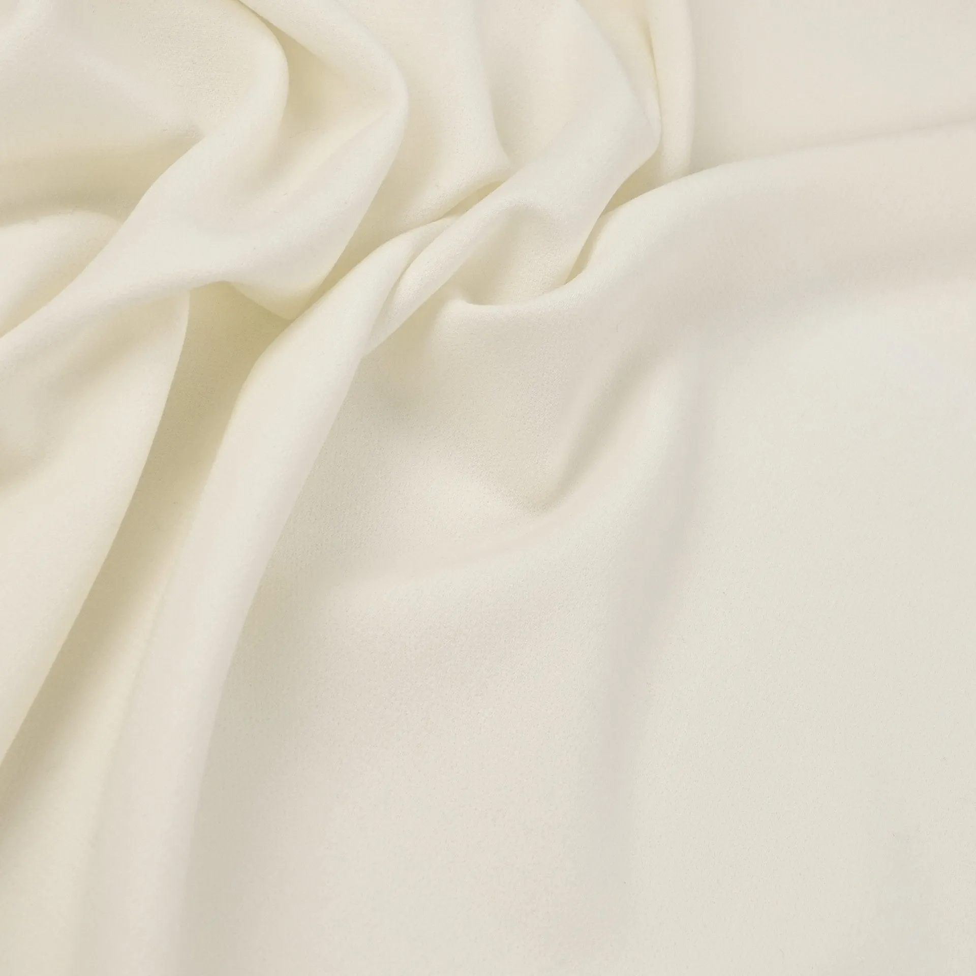Cream Double Weave Crepe Fabric 97074