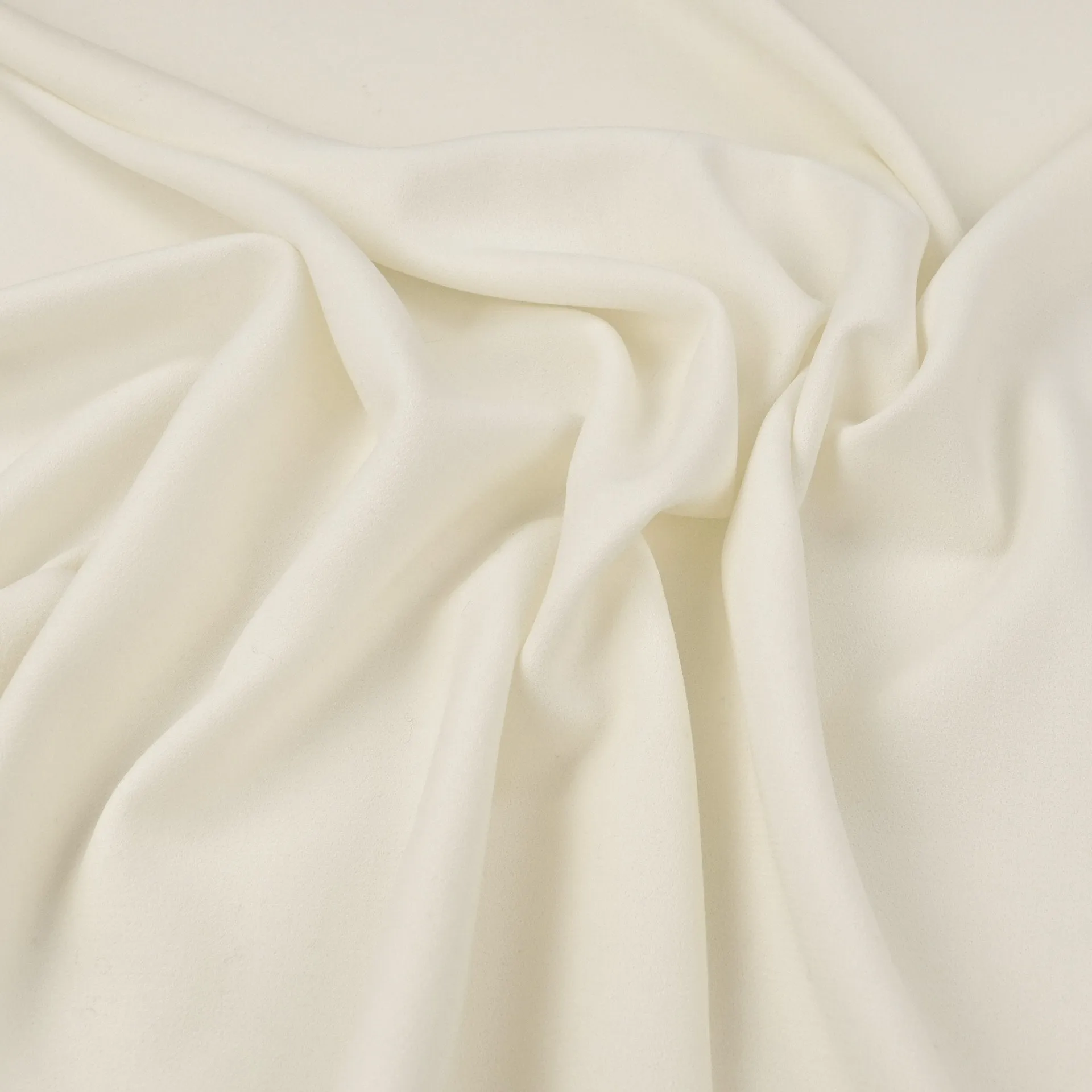 Cream Double Weave Crepe Fabric 97074